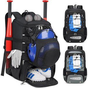 Baseball Bag for Youth & Adult Lightweight Softball Bat Bag w/ Shoe Compartment
